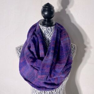5/$25 Phase 3 Purple Striped Knit Infinity Scarf
